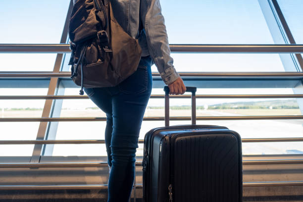 istock Waiting for the flight on the airport Close Up 1347205543