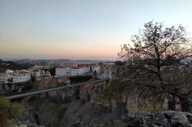 istock View of suspension bridge at sunset in Constantine, Algeria 1347208246