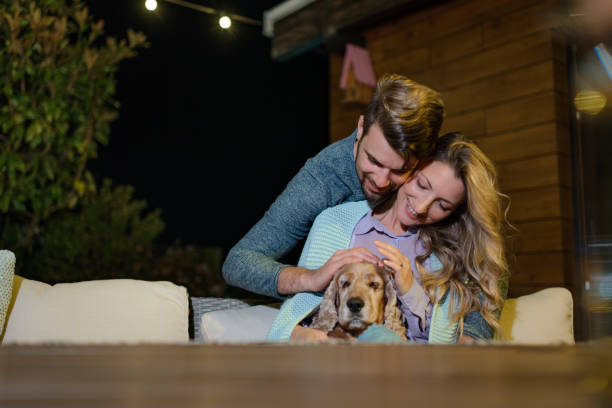 istock Happy couple enjoying on a terrace 1347209539