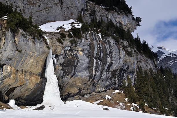 istock Ice waterfall in the Swiss Alps 134721064