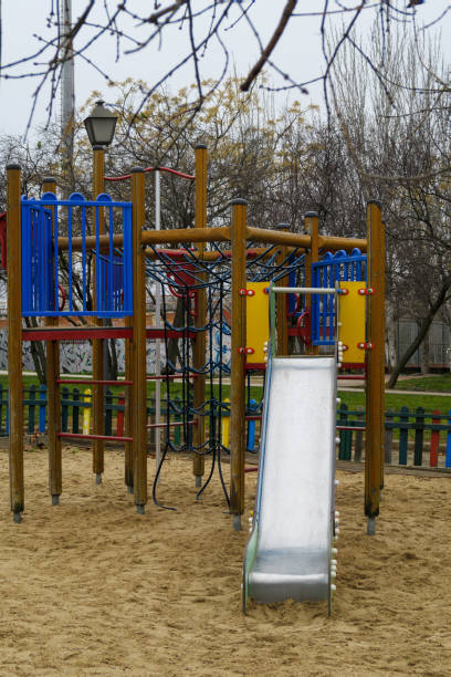 istock playground and play area in a park in Madrid 1347212937