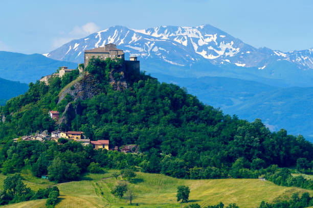 istock Rural landscape near San Polo and Canossa, Emilia-Romagna 1347214207