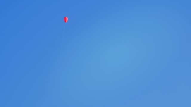 pink balloon flies against the blue sky
colorful background for your video