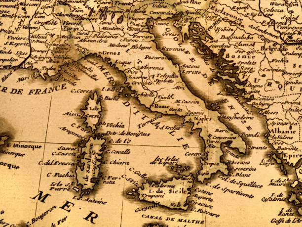 istock Antique world map, Italy 1347216271