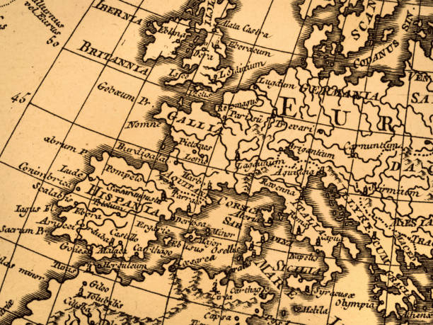 istock Antique world map, Europe 1347216564