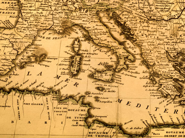 istock Antique world map, Europe 1347216641