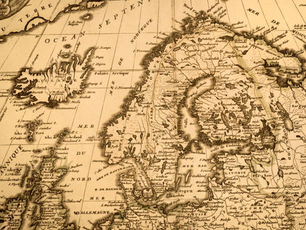 istock Antique World Map, Northern Europe 1347216723