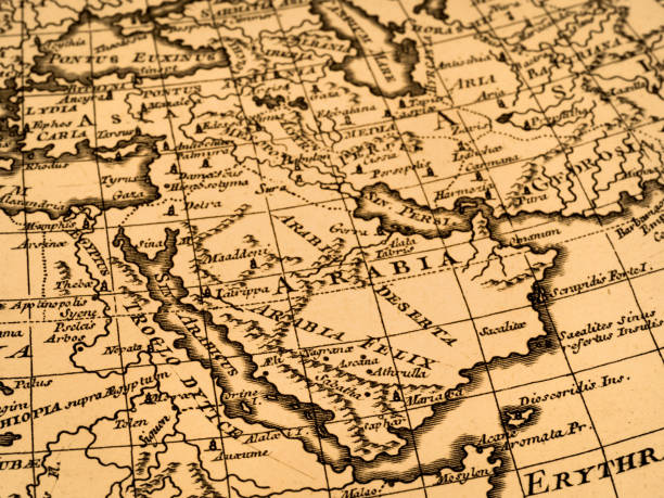 istock Antique world map, Arabian Peninsula 1347216831