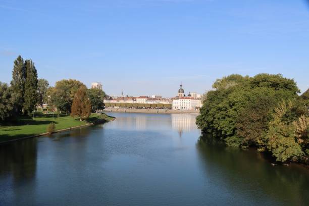 istock The Saone river in Chalon Sur Saone 1347232872