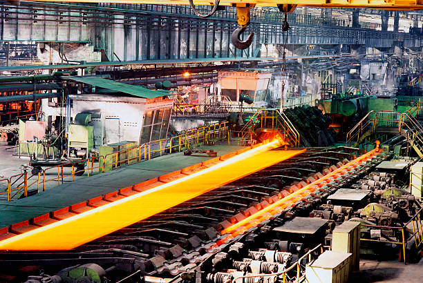 istock Industrial metallurgy factory currently running operations 134723314
