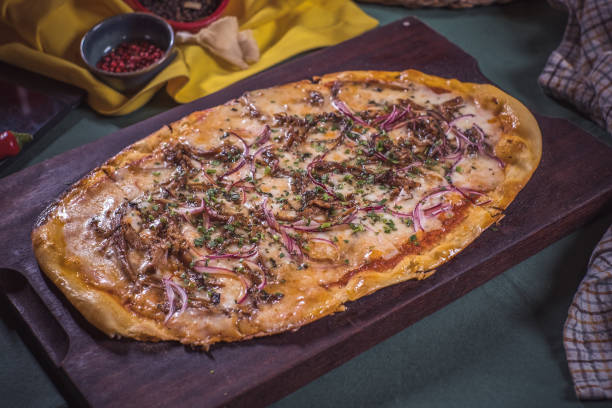 istock Homemade delicious hot pizza 1347234666