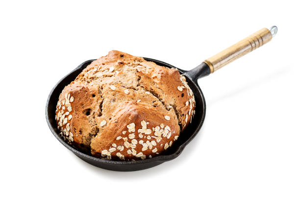 Rustic white gourmet organic bread without preservatives made at home with the traditional recipe