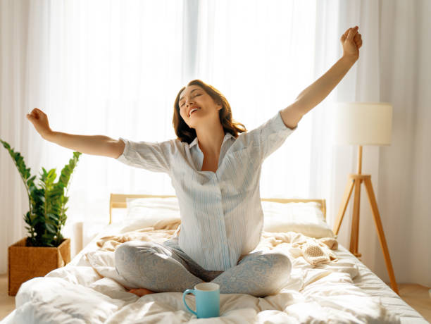 istock woman enjoying sunny morning 1347244152