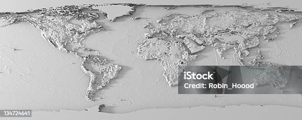 Szary Mapa Świata Z Pomocy - zdjęcia stockowe i więcej obrazów Wyboisty - Wyboisty, Mapa świata, Arktyka