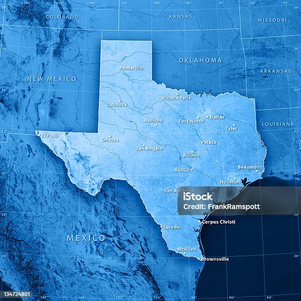 텍샤스 도시 Topographic 맵 텍사스에 대한 스톡 사진 및 기타 이미지 - 텍사스, 지도, 미국