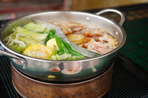 Hot sukiyaki for dinner