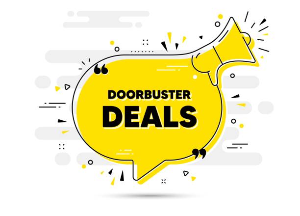 istock Doorbuster deals text. Special offer price sign. Vector 1347249518