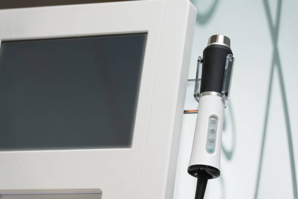 istock Hardware cosmetology device for ultrasonic cleaning procedure face. Spa. 1347254192
