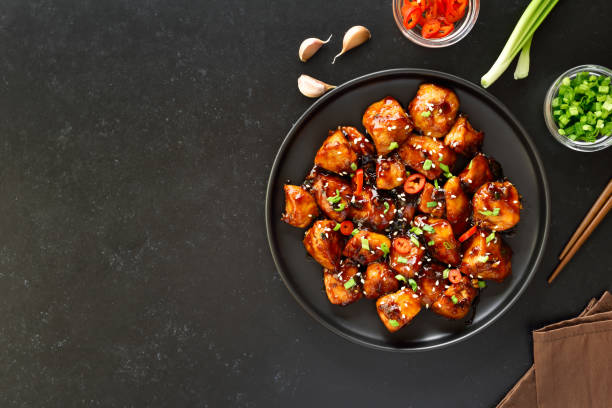 istock Easy teriyaki chicken on plate 1347256217