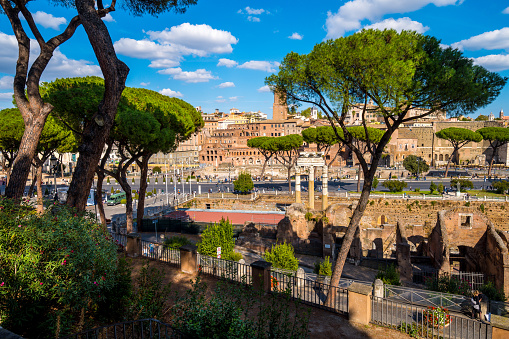 Photo of the Colosseum from a different angle, showing its\nmagnificence and history. Each detail of this monument tells a different moment that Rome has passed through the centuries.