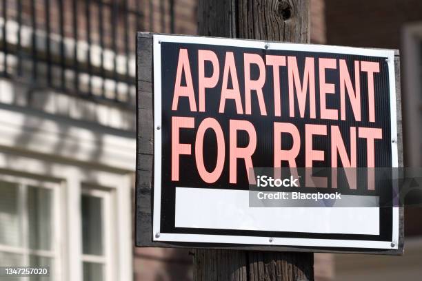 Apartment For Rent Stock Photo - Download Image Now - Renting, Apartment, For Rent Sign
