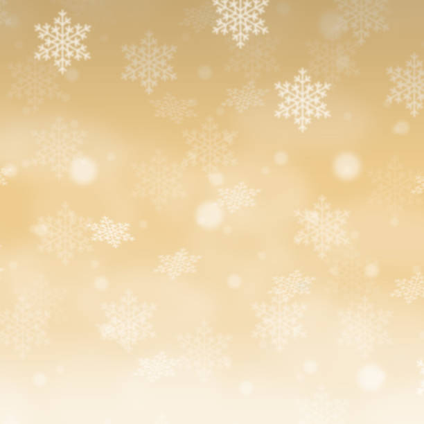 istock Christmas background pattern card golden Gold wallpaper with copyspace copy space square 1347260939