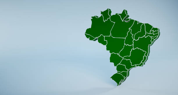 istock Brazil Map, States and Regions States. 1347262109