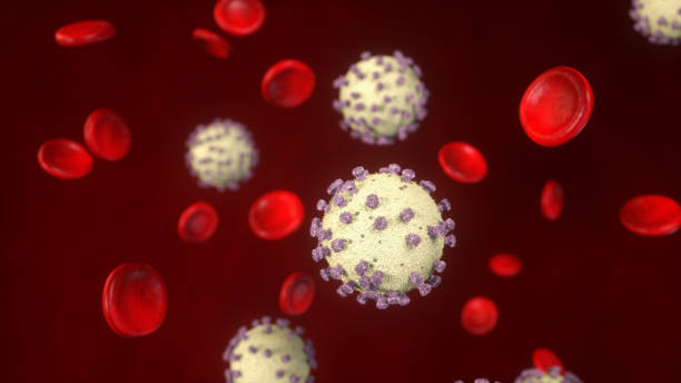 istock Coronavirus 2019-nCoV Covid-19 and Blood Cell background 1347262554