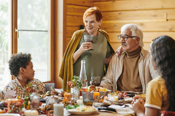 istock Family sitting at the table 1347262717
