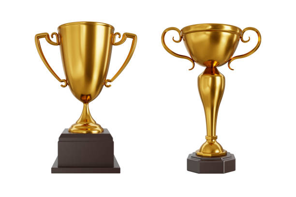 istock Winners golden cup isolated on white background 1347263248