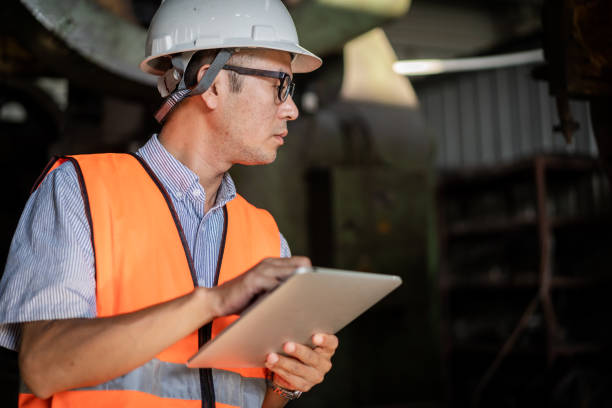 istock An Asian male engineer works in a factory 1347264680