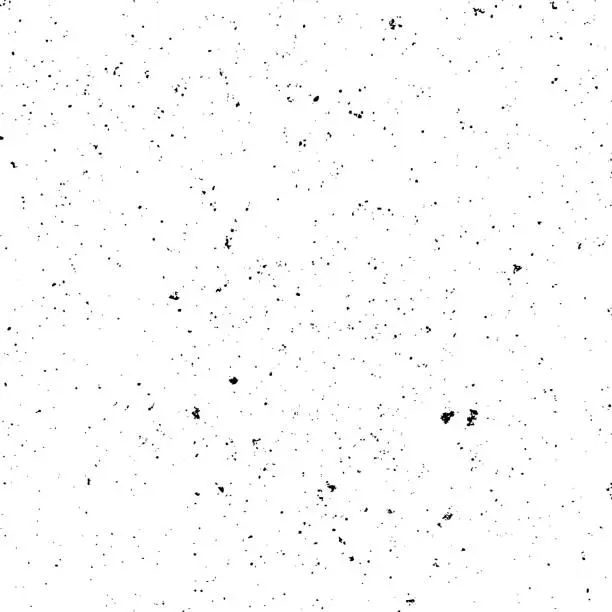 Vector illustration of Dust Dots Grunge Texture. Black Dusty Scratchy Pattern. Abstract Grainy Background. Vector Design Artwork. Textured Effect. Crack.