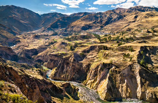 istock The Colca river with its canyon in Peru 1347271715