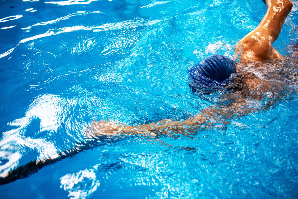 istock Man swimmer swimming crawl 1347272701