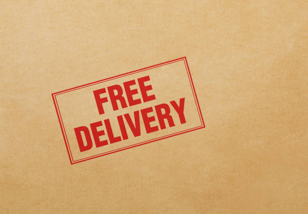 istock Free Delivery Stamp On Recycled Paper 1347275230
