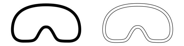 istock Glasses icon. Sunglasses vector icons. Black linear glasses icons 1347277606
