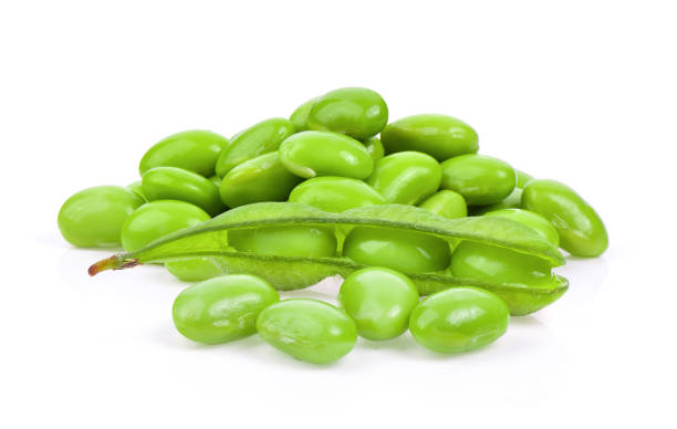 istock green soybeans on white background 1347281745