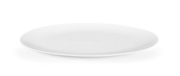 white seramic plate on white background white seramic plate isolated on white background seramic stock pictures, royalty-free photos & images