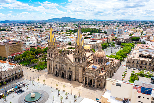 Guadalajara Cathedral, or Basilica Cathedral of the Asunción de María Santísima is a cathedral in Mexico, the seat of the Archdiocese of Guadalajara and one of the most representative buildings in the city, due to its neo-Gothic spiers.