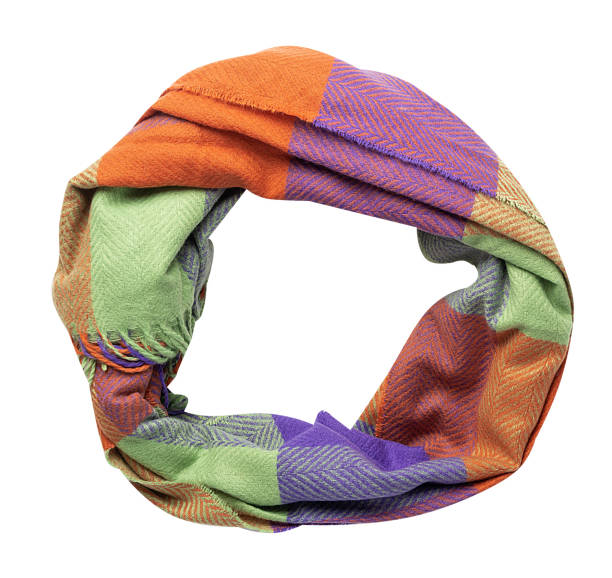 istock female scarf isolated on white background. fashionable female accessory 1347289607