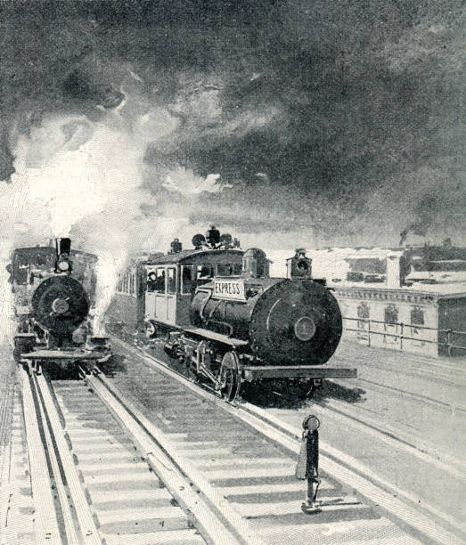 istock Steam train in New York City 1897 1347292410
