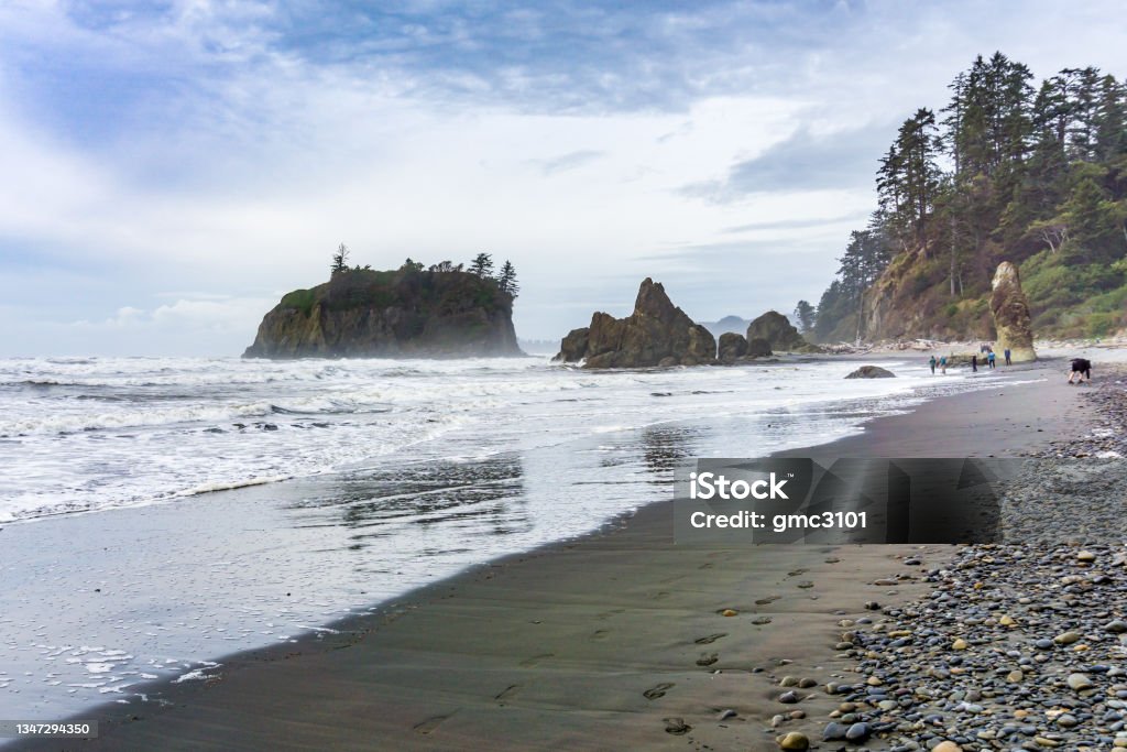 Ruby Beach Cliffs Ruby Beach Panorama 7 Stock Photo - Download Image Now - Beach ...