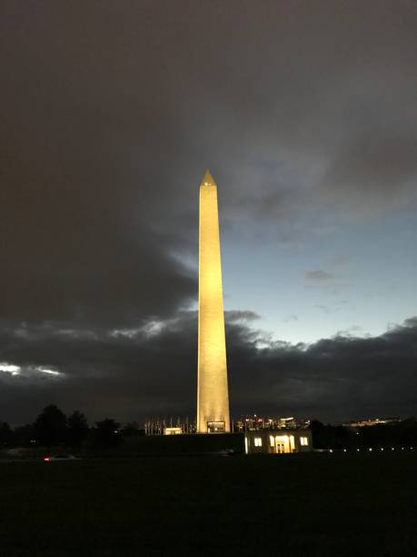 istock A national monument lit up in the dark.Center.Vertical. 1347294436