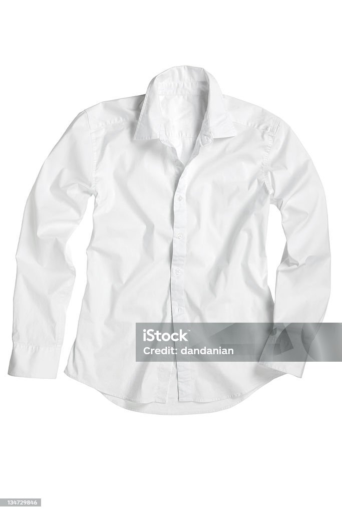 Chemise blanche Tracé de détourage - Photo de Adulte libre de droits