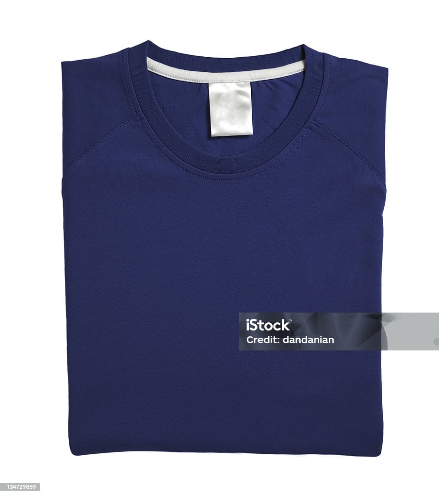 Azul escuro dobrado tshirt - Royalty-free Dobrado Foto de stock