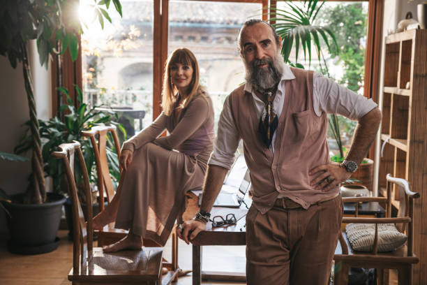 istock Senior business people portrait in their studio 1347299521