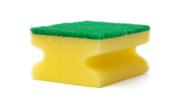 istock Sponge for dish cleaning isolated on white background 1347302885