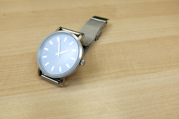 istock Steel watch with blue dial. Milan jersey 1347304244