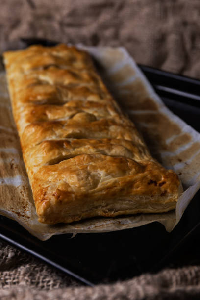 istock Homemade puff pastry pie filled 1347304642