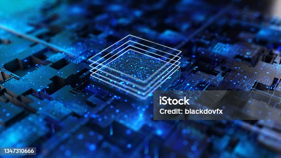 istock processor chip, tech environment, blockchain concept 1347310666